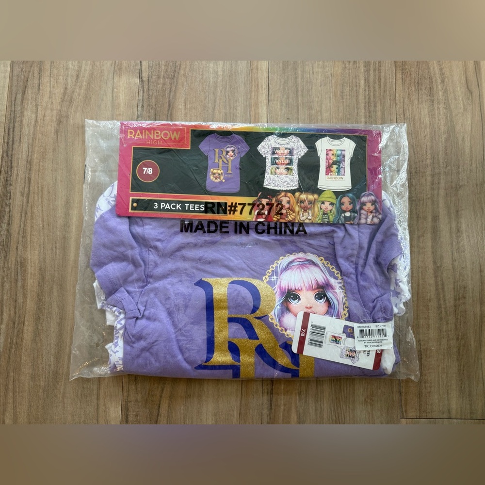 Rainbow Purple and Gold Short Sleeve Tee